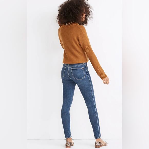 Madewell Petite 10" High-Rise Skinny Ankle Jeans Tencel Denim 32P - Picture 4 of 11